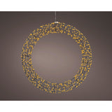 Kaemingk mikro led krans metal stabil ydre længde 7,5 cm x b. 58 cm x h. 58 cm