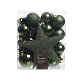 Kaemingk julekugler polystyren mat, skinnende, glitter mix dia8cm