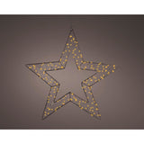 Kaemingk micro led star metal stabil ydre dia58cm x l.1cm x b.58cm x h.58cm