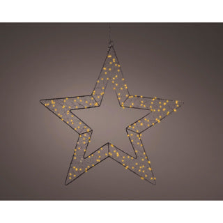 Kaemingk micro led star metal stabil ydre dia58cm x l.1cm x b.58cm x h.58cm