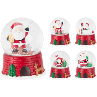 Vandkugle 65mm Santa Claus 4ass