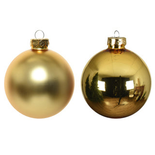 Kaemingk julekugler glas skinnende, mat mixdia8cm