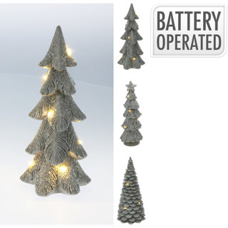 Juletræ med LED 21cm 3ass design