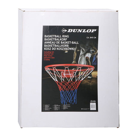 Dunlop basketball ring - metal - inklusive net og monteringsmateriale - ø ring ca. 45 cm