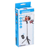 Selfie stick med stativ og Bluetooth