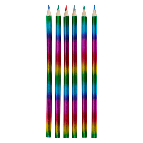 4-in-1 regenboog kleurpotloden, 6st.