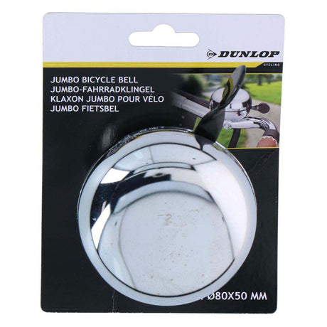 Dunlop fietsbel retro zilver