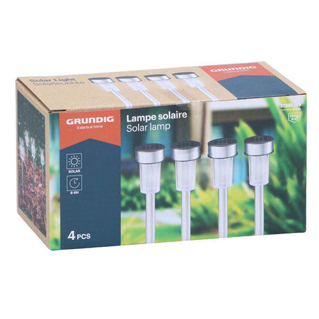 Solcellelamper 4,8x36,5cm - 4 stk.