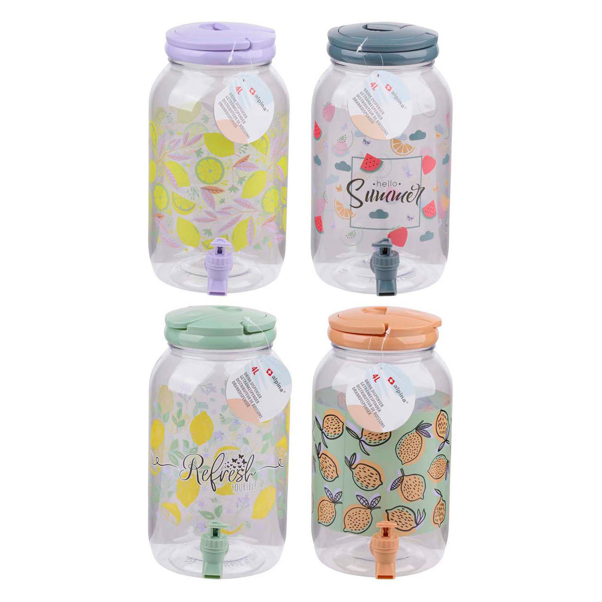 Limonade dispenser, 4 liter