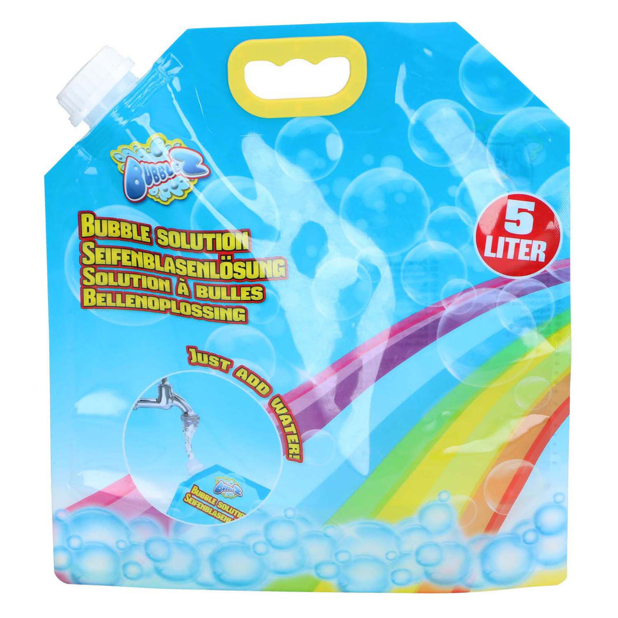 Bubblez bubblez boble sæbe 5 liter - boble blæser refill - stor flaske sæbe boble væske til børn