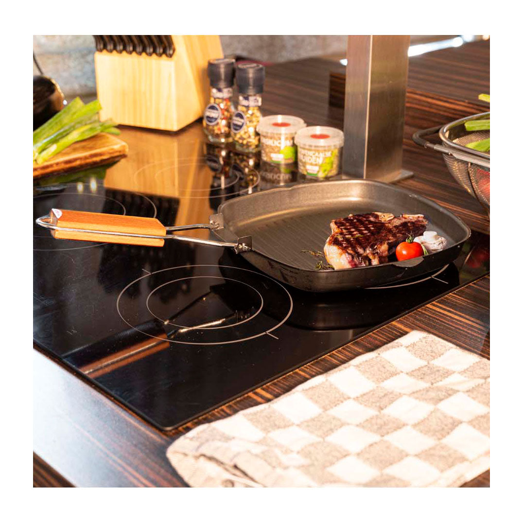 Alpina sammenklappelig grillpande, 24x24cm