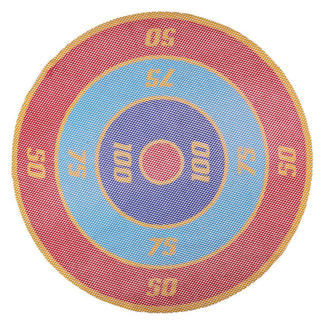 Eddy legetøj kastespil 5-delt - svømmebassin legetøj til børn - flydende mål spil med skiver - spil til vand og have - diameter 65 cm - multicolor