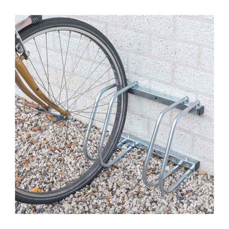 Dunlop fietsenrek grond muur, 2 fietsen
