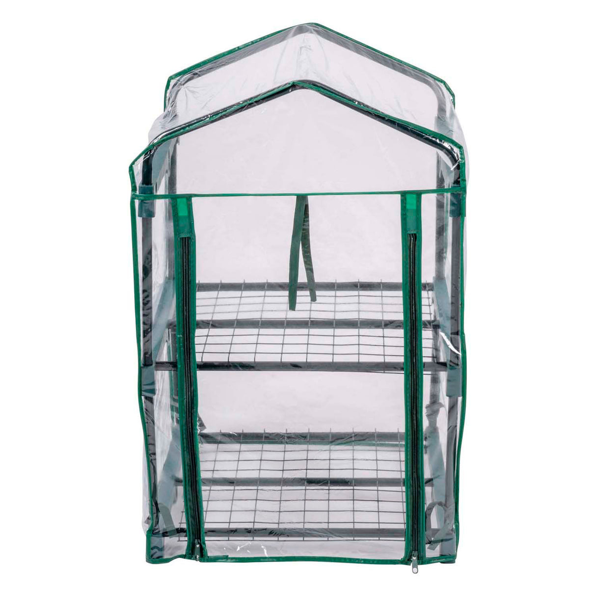 Kinzo drivhus vækstkasse 45 x 50 x 80 cm - havedrivhus med 2 etager - kompakt drivhus til planter og vækstkasse - vejrbestandig og gennemsigtig