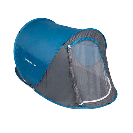 Dunlop pop-up telt til 2 personer - 255x155x95 cm - hurtigt opsat, vejrbestandigt