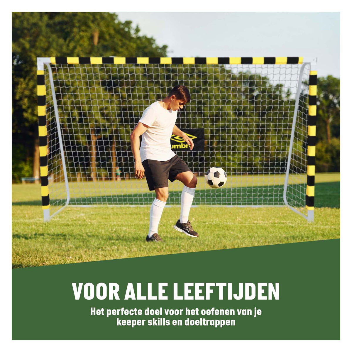 Fodboldmål 300x180x120 cm