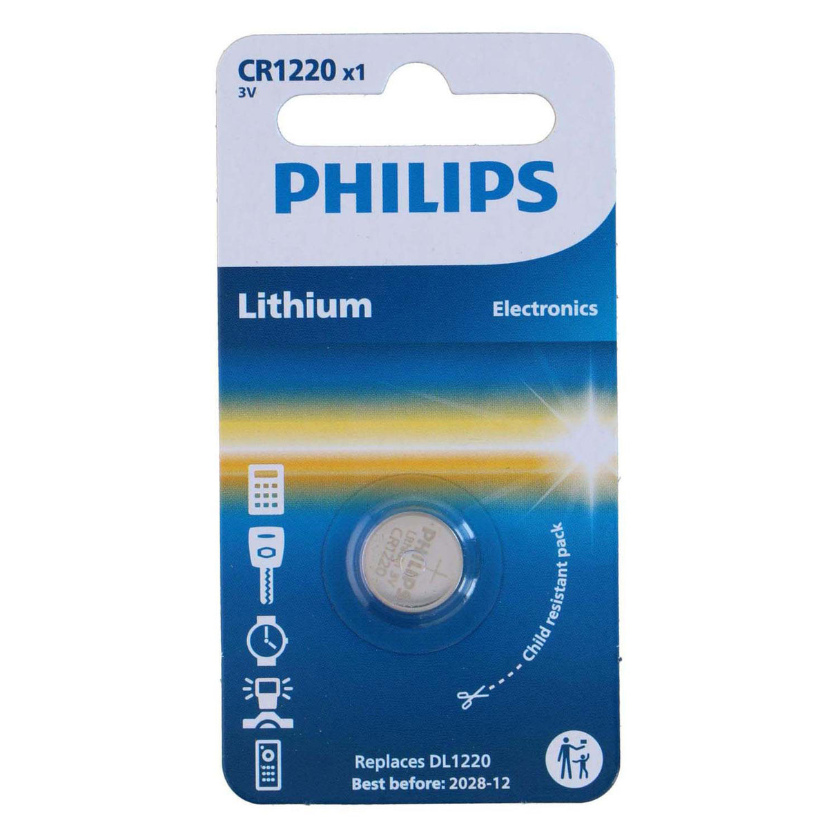 Philips knapcelle cr1220 lithium