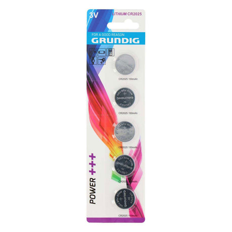 Grundig knapcelle cr2025 - 5 stk.
