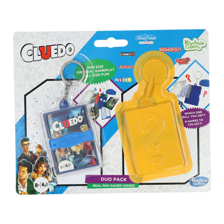 Hasbro mini spil nøglering cluedo