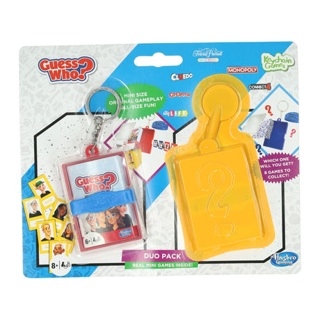 Hasbro mini spil nøglering hvem er det?
