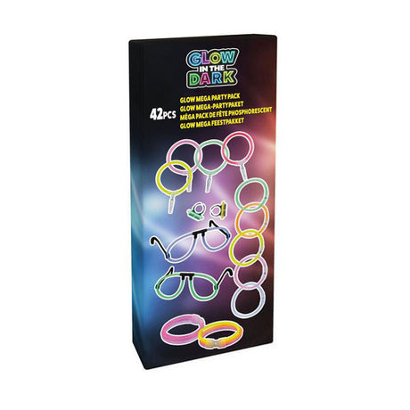 Glow in the dark mega festpakke - 42stk.