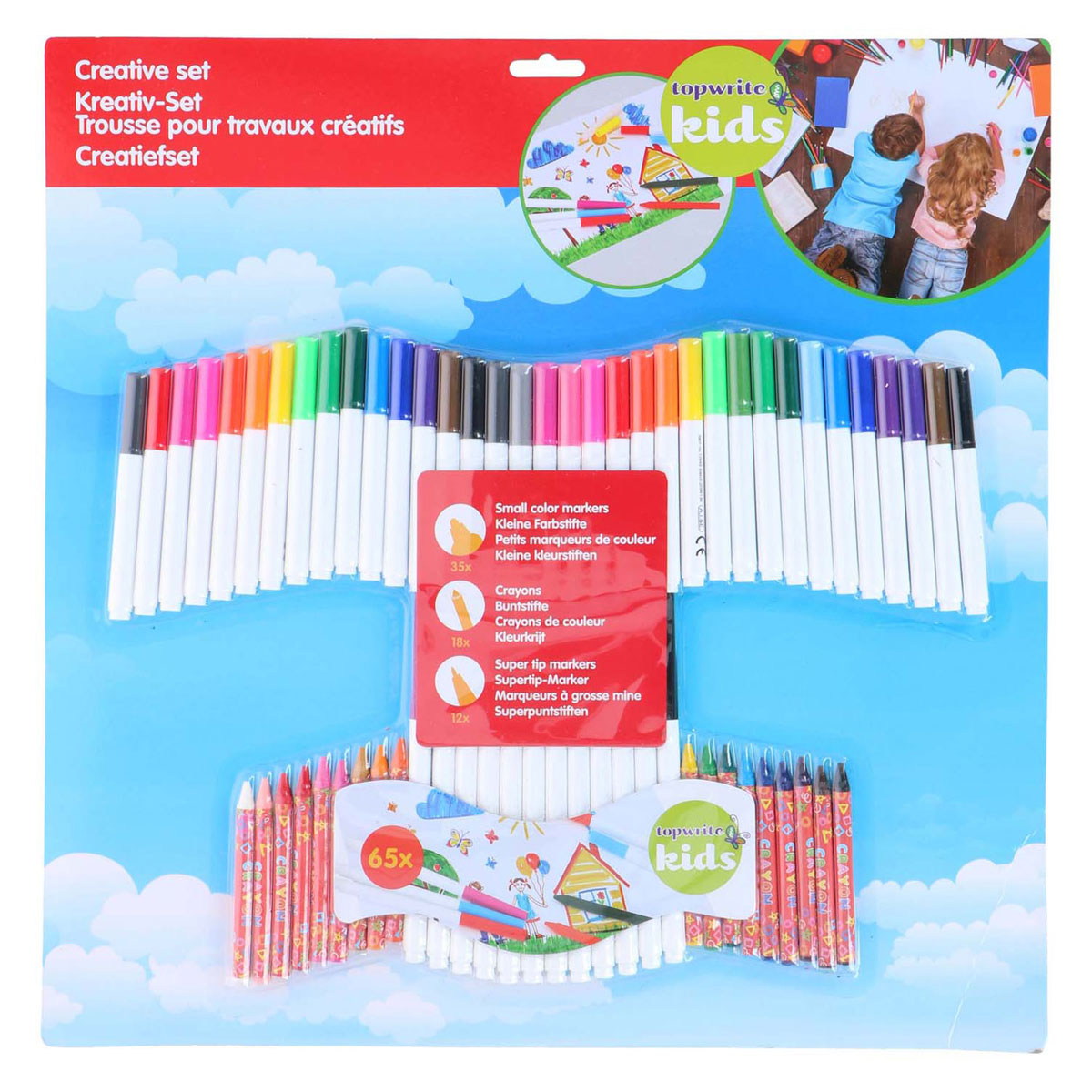 Pakke med håndværksartikler, 65 stk.