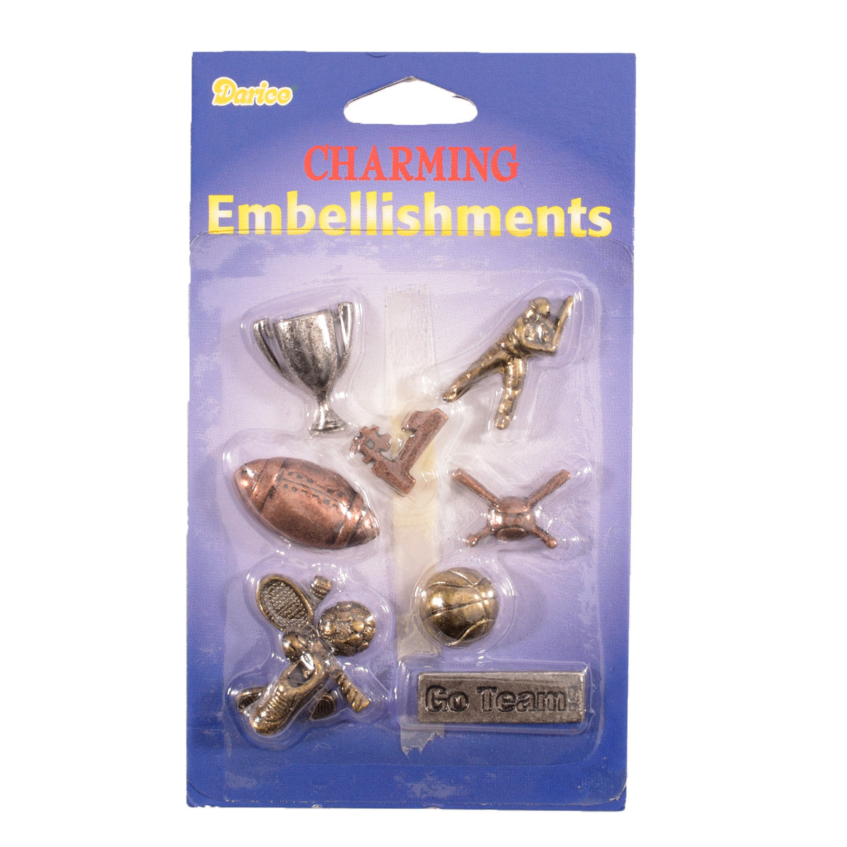 Darice • embel messing charm sport