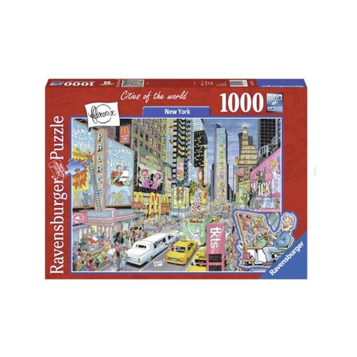 Ravensburger puslespil 1000 brikker fleroux: new york city, alder: fra 14 år størrelse: ca. 50x70 cm