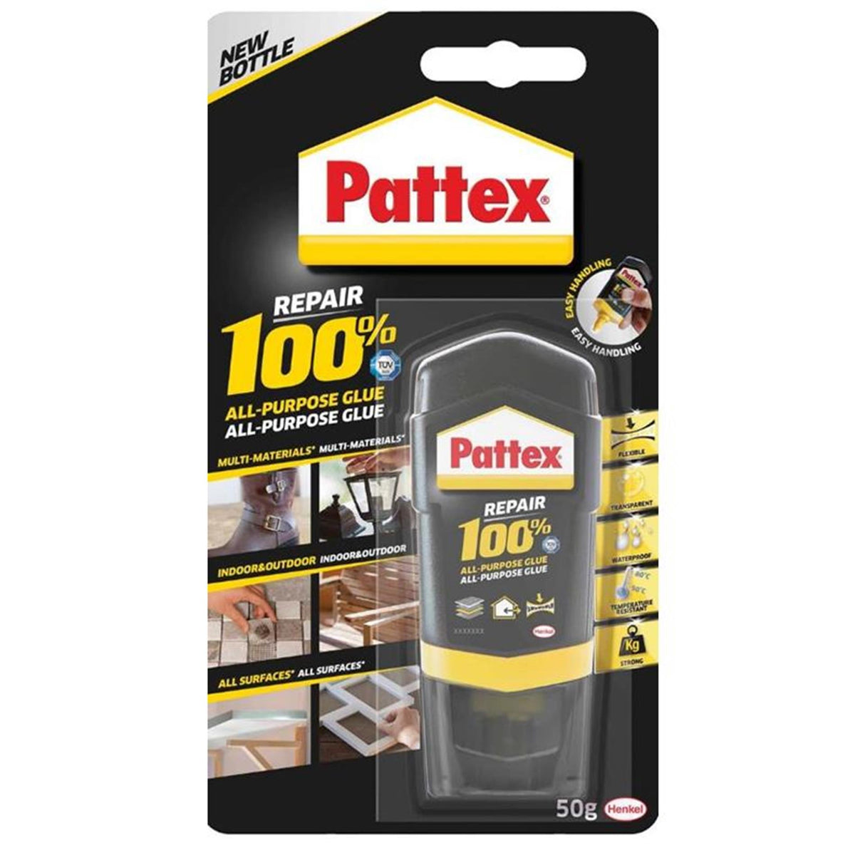 Pattex reparation 100% lim 50gr på blister