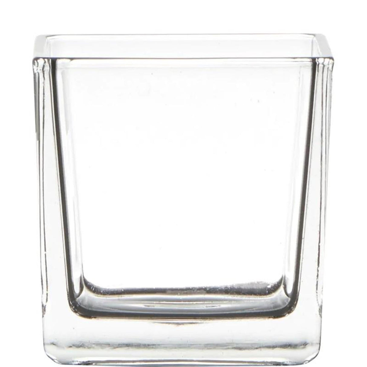 Øse glasvase terning 8x8x8cm