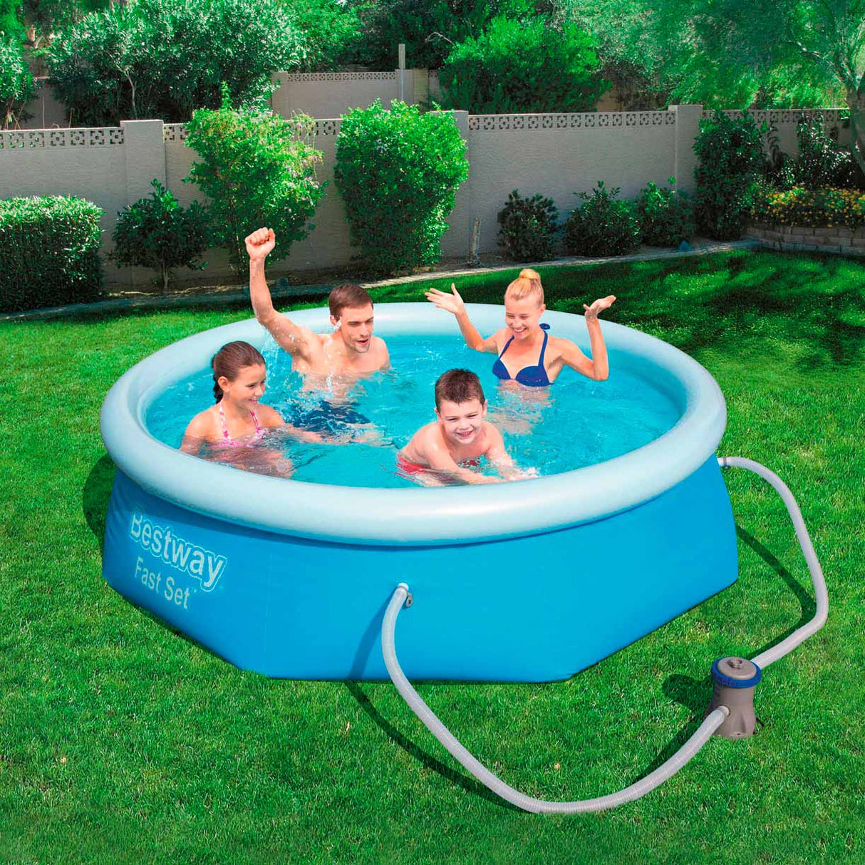 Bestway Fast Set Swimming Pool (med filterpumpe), 244x68cm
