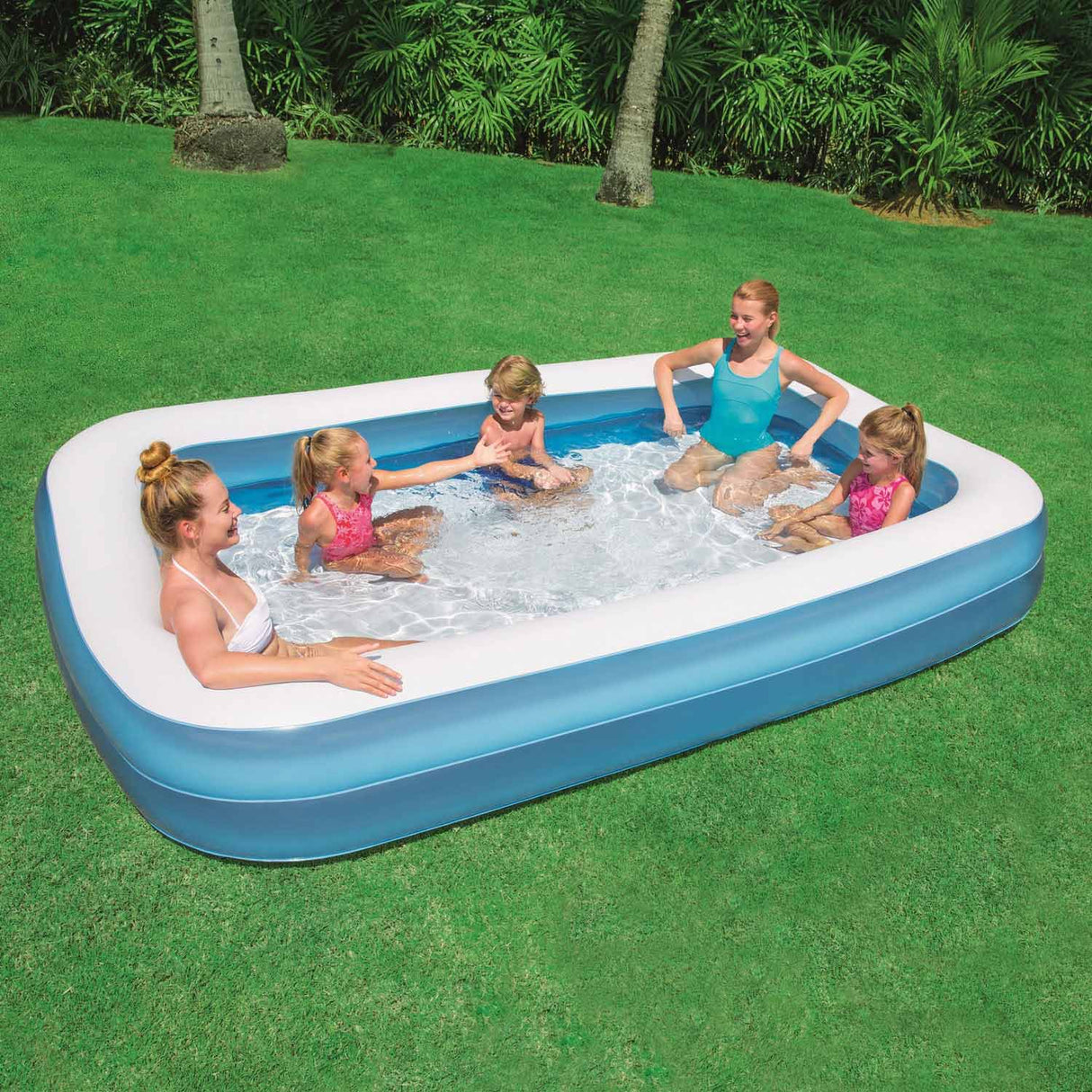 Bestway Family Pool rektangel, 305x183x46cm
