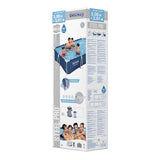 Bestway swimmingpool stål pro sæt rektangel, 300cm
