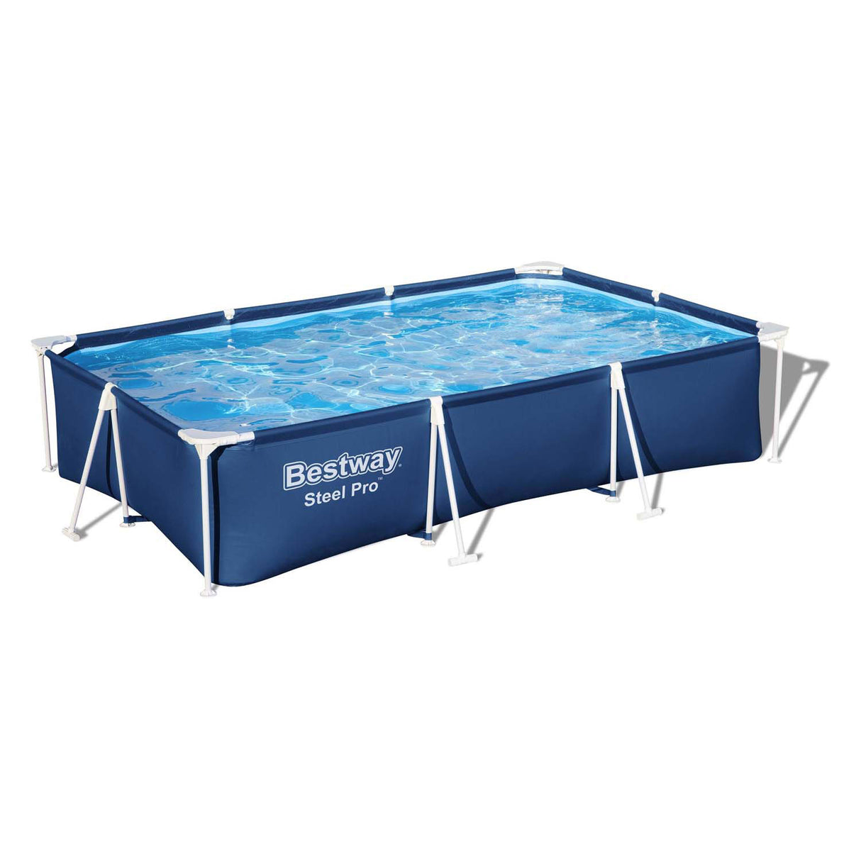Bestway swimmingpool stål pro sæt rektangel, 300cm