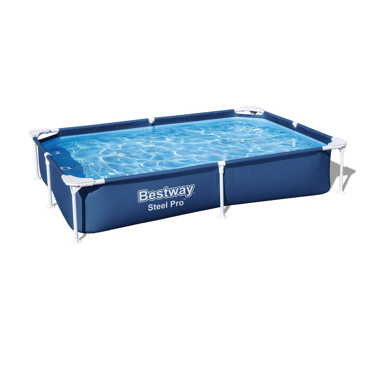 Bestway swimmingpool stål pro rektangel, 221cm