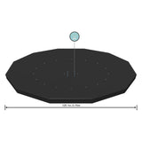 Bestway presenning rund, 360 366 cm
