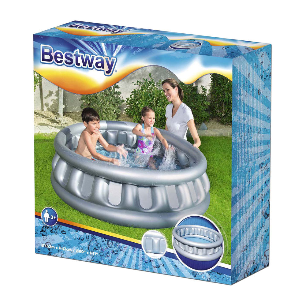 Bestway Children's Pool Rond Spaceship, 152 cm