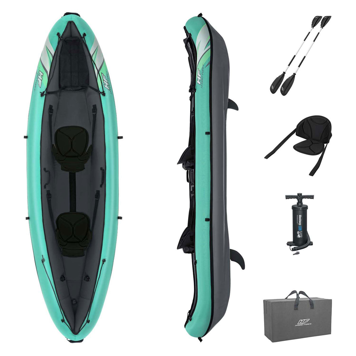 Bestway hydro force kajak ventura elite x2 oppusteligt sæt