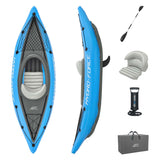 Bestway hydro force kajak cove champion x1 sæt oppustelig