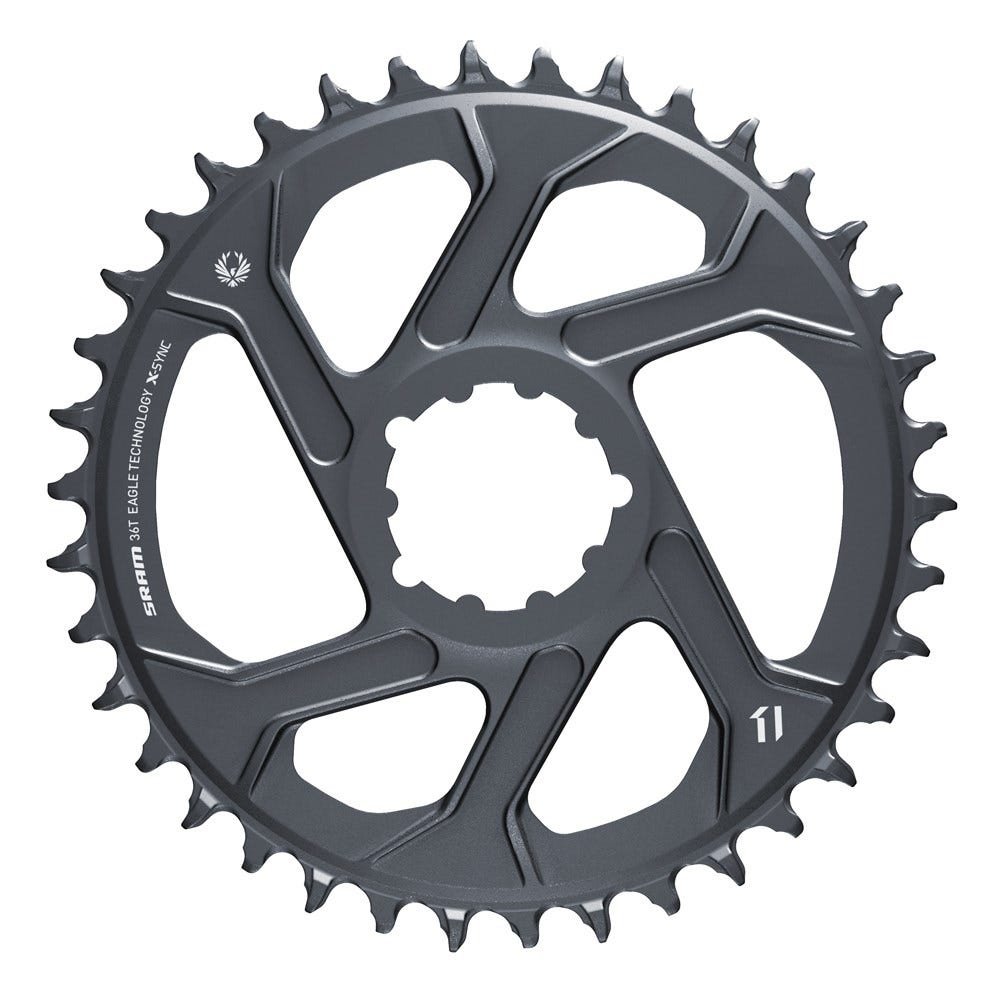 Sram kædering 36t x-sync 2 direkte montering xx1 eagle boost månegrå