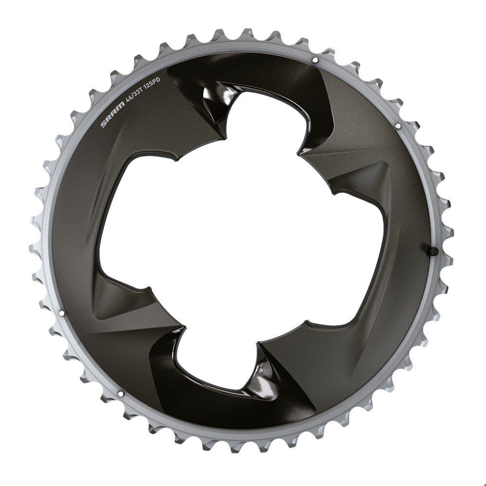 Sram kædering 48t 107 bcd kraftgrå