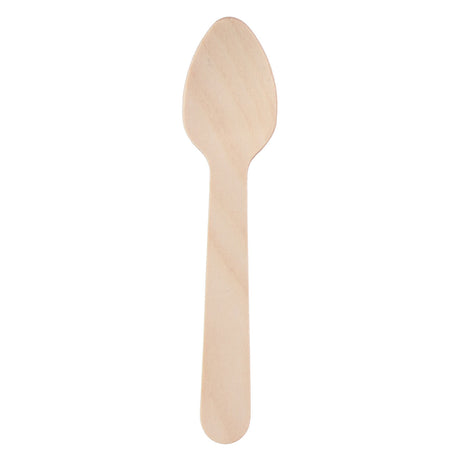 Engangsteskefuld træ 11 cm, 50 ..