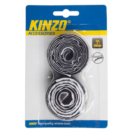 Kinzo velcrobånd sort, 1m