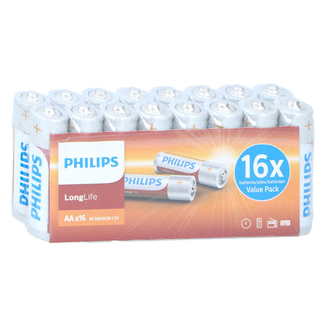 Philips Longlife AA -batteri, 16 ..