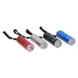 Farvet aluminium lommelygte - 9LED