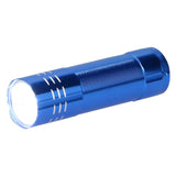 Farvet aluminium lommelygte - 9LED
