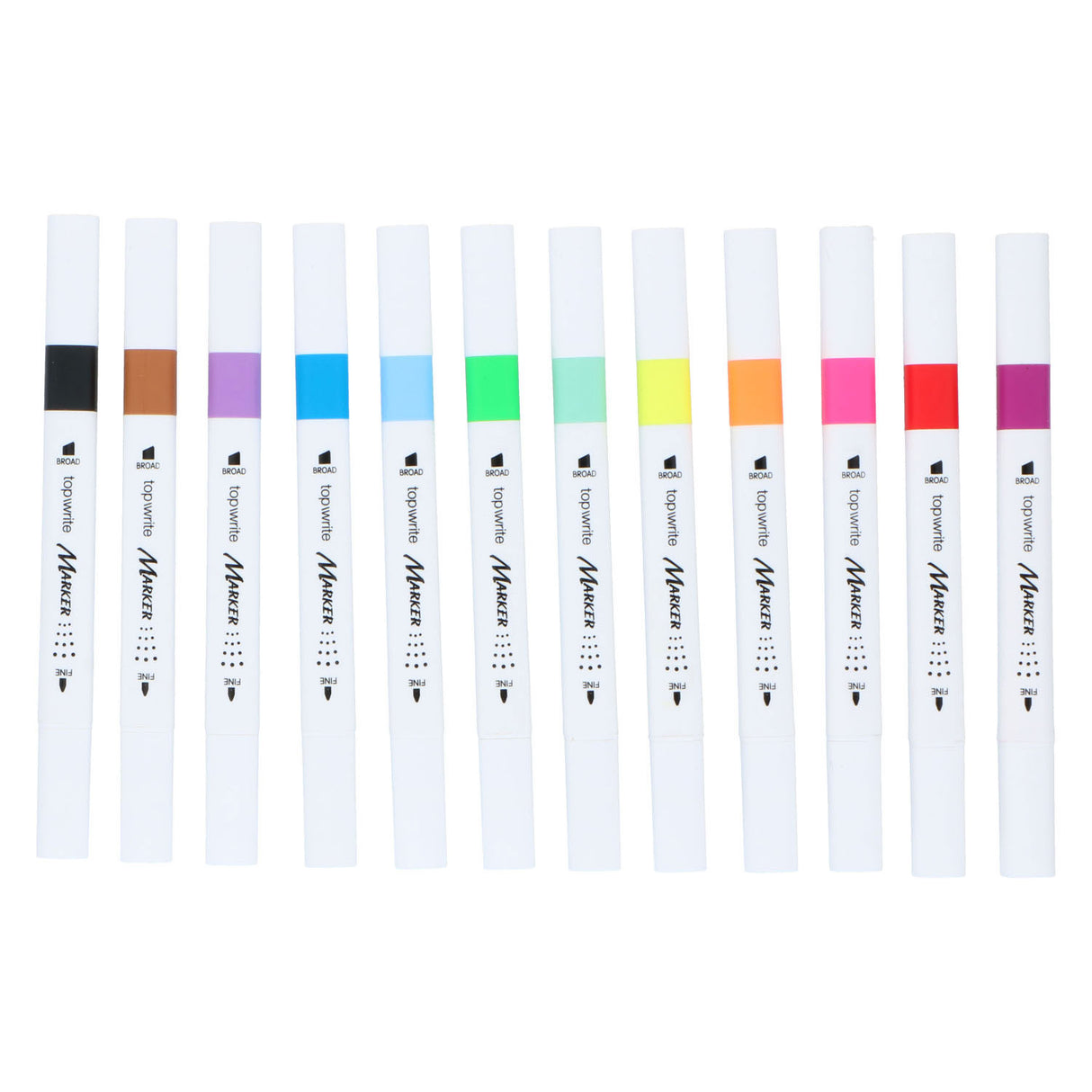 Markering af markører Color Double -Sided, 12 ..