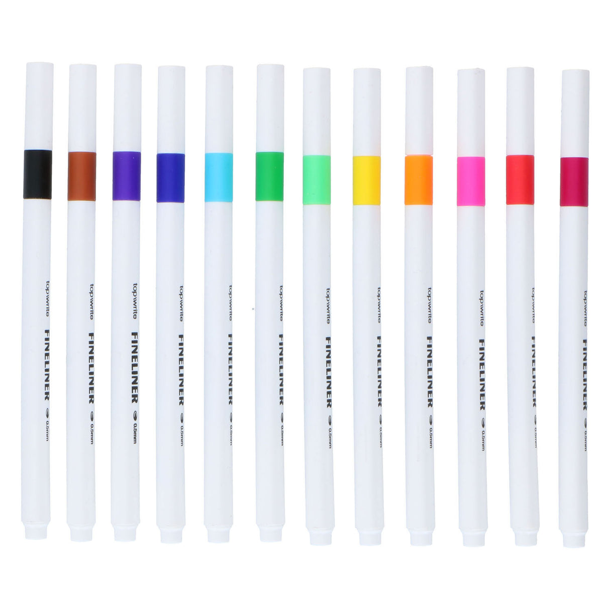 Fineliners farve, 12 stk.