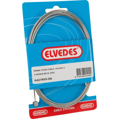 Rem Binnenkabel Elvedes 5000 mm rustfrit stål Ø1.5mm T-Nipple (på kort)