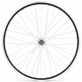 Achterwiel 28'' aluminium zac 2000 zwart geslepen velg - freewheel - vaste as